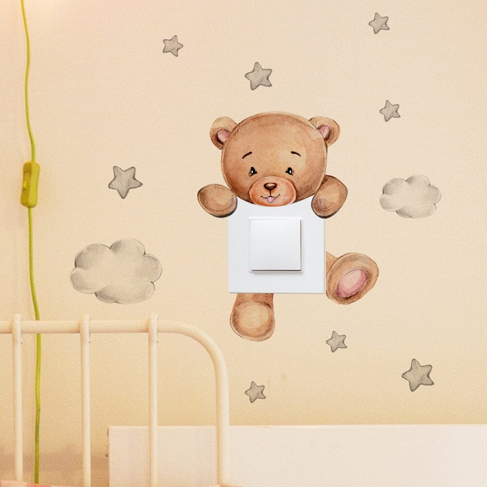 Stickybear™ - Sticker ourson décoratif | Chambre d'enfants - Poupon Loyal