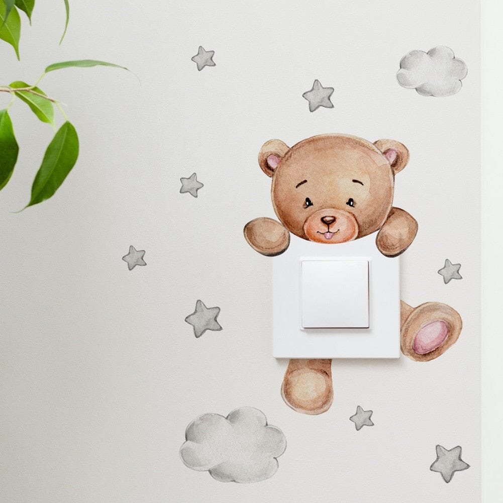 Stickybear™ - Sticker ourson décoratif | Chambre d'enfants - Poupon Loyal