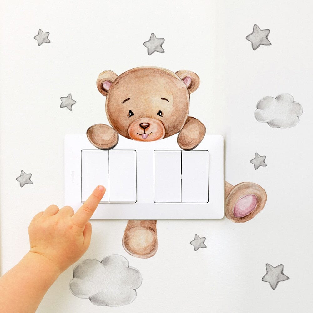 Stickybear™ - Sticker ourson décoratif | Chambre d'enfants - Poupon Loyal