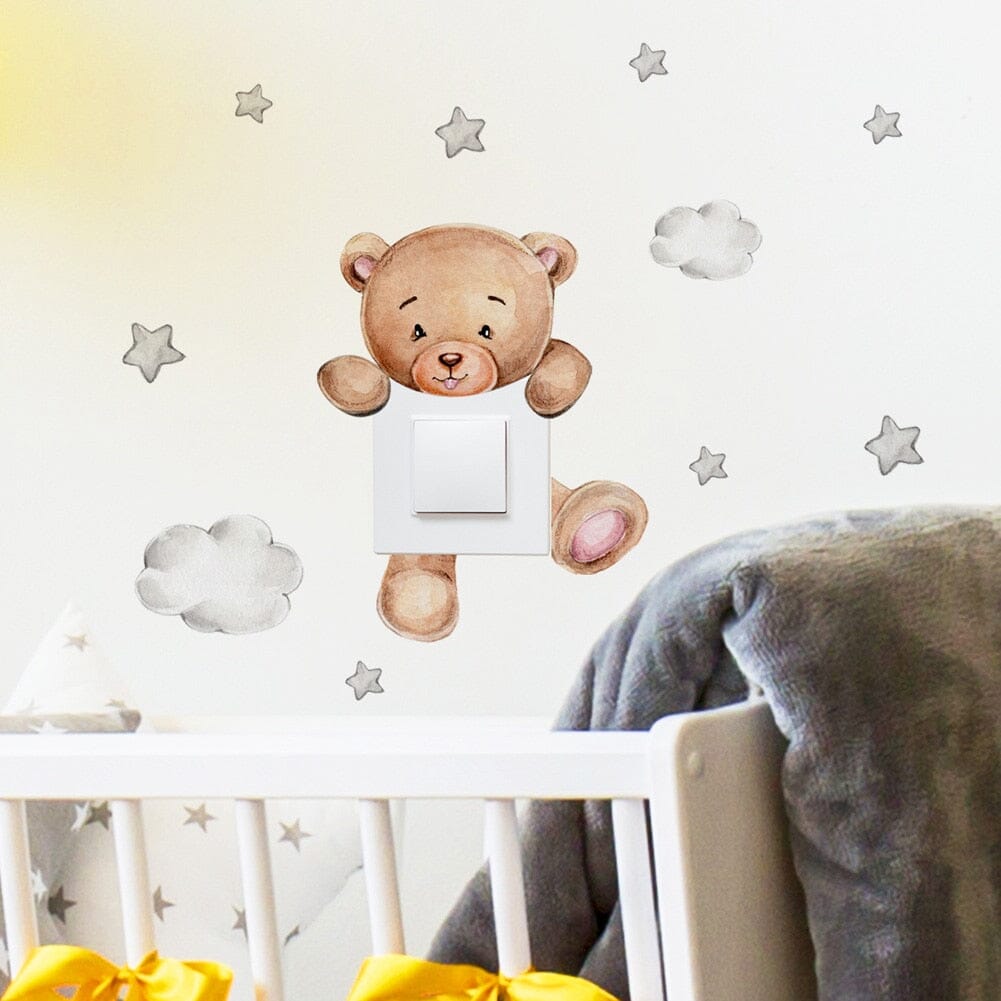 Stickybear™ - Sticker ourson décoratif | Chambre d'enfants - Poupon Loyal